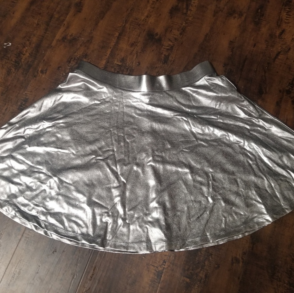 Metallic skater skirt
